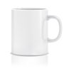 taza cerámica blanca