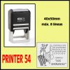 Sello automático colop rectangular printer 54