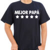 camiseta-negra-mejor-papa-cinco-estrellas