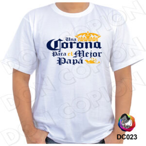 camiseta-blanca-papa-corona